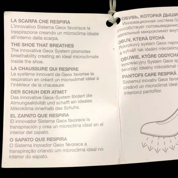 GEOX RESPIRA Italian Patent Leather Cap Toe Ballet Flat Shoe Sz 7 (37) NEW w Tag - Picture 6 of 6